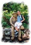 Irmi and Friend in Obersee, Switzerland  (2006)