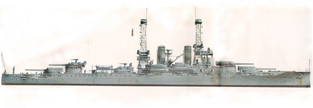 The battleship USS Texas (1914)