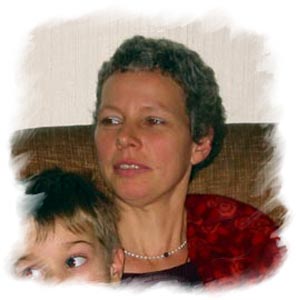 Ulrike Scharna with son David  (2002)