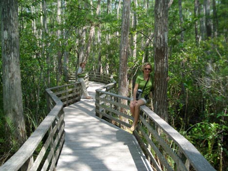 Irmi and Peggy at Corkscrew Swamp Sanctuary  (April 2005)
