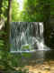 wide waterfall deep in the forest (2004)