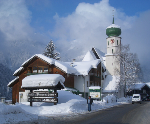downtown St. Gallenkirch, Austria  (Feb. 2006)